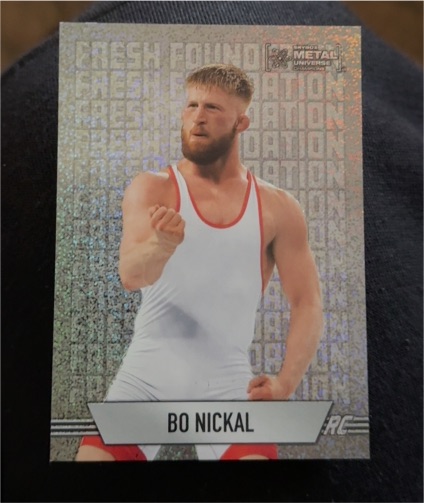 2024 SkyBox Metal Universe Champions #FF-34 Bo Nickal Fresh Foundation — front