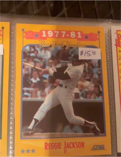 1988 Score #502 Reggie Jackson — front