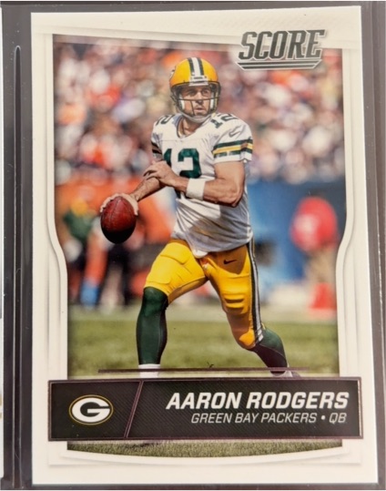 2016 Panini Score #117 Aaron Rodgers — front