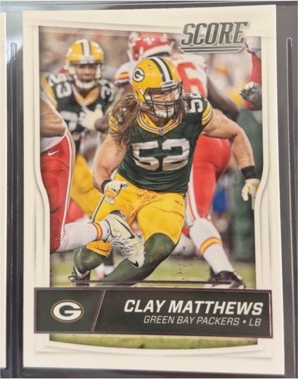 2016 Score #125 Clay Matthews — front