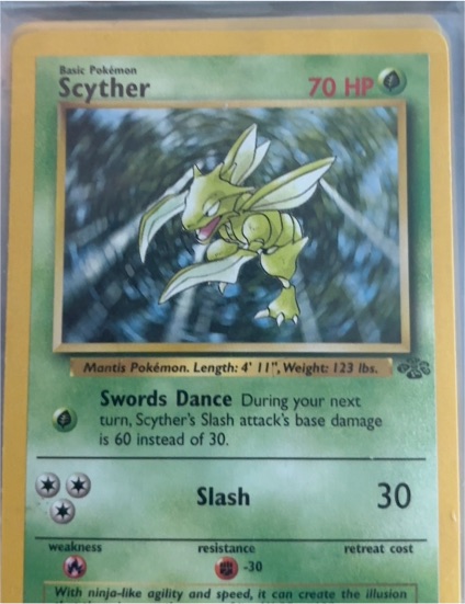 1999 Pokémon Jungle #26 Scyther — front
