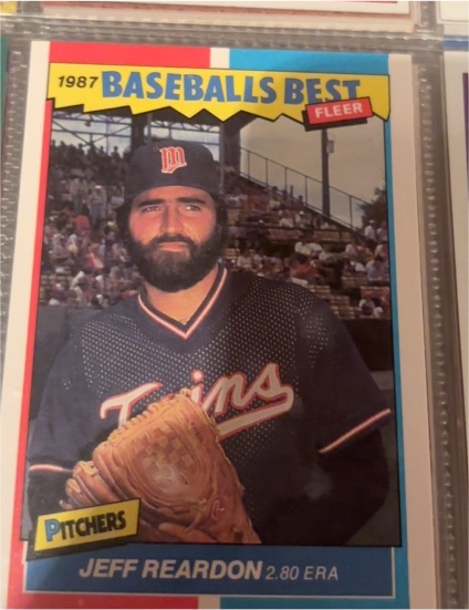 1987 Fleer Baseball's Best #33 Jeff Reardon — front