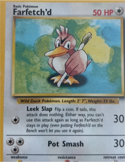 1999 Pokémon Base Set #27 Farfetch'd — front