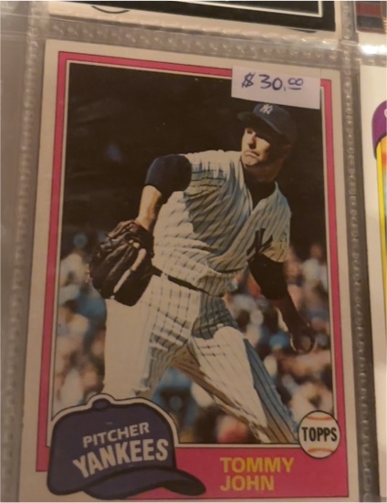 1981 Topps #550 Tommy John — front