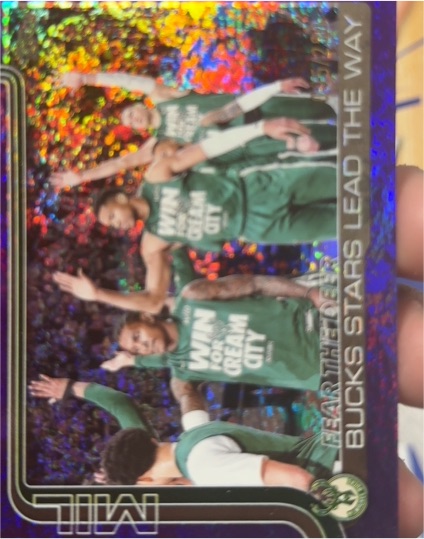 2025-26 Topps #281 Fear the Deer: Bucks Stars Lead the Way — front