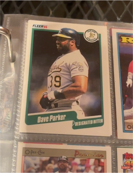 1990 Fleer #18 Dave Parker — front