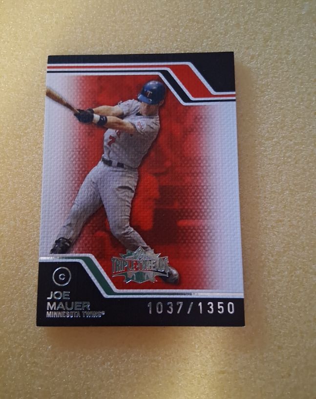 2008 Topps Triple Threads #C Joe Mauer — front
