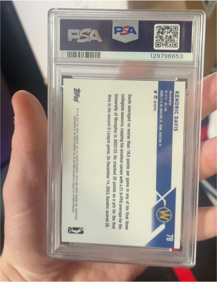 2023 Topps Now #78 Kendric Davis — front