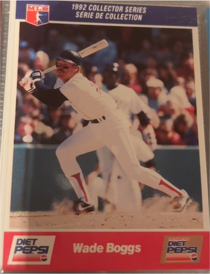 1992 Diet Pepsi #21 Wade Boggs — front