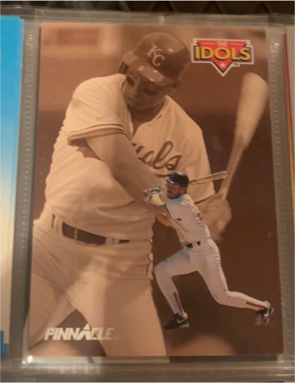 1992 Pinnacle The Idols #282 George Brett / Wade Boggs — front