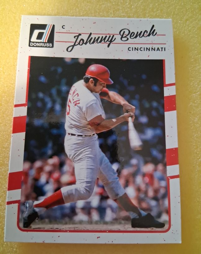 2017 Donruss #182 Johnny Bench — front