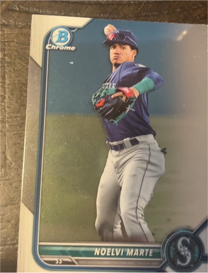 2022 Bowman Chrome Prospects #BCP-63 Noelvi Marte — front