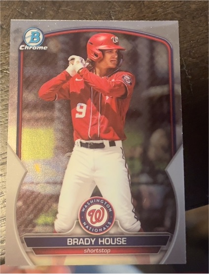 2023 Bowman Chrome #BDC-77 Brady House — front