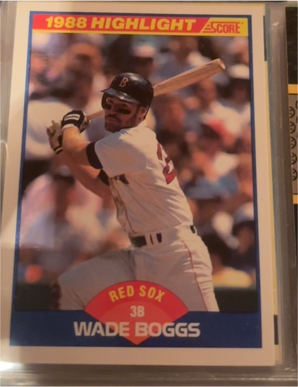 1989 Score #654 Wade Boggs — front