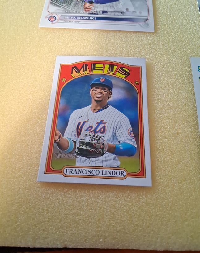 2021 Topps Heritage #501 Francisco Lindor — front
