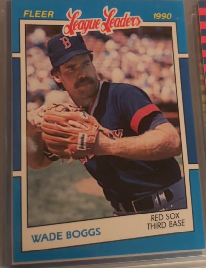 1990 Fleer League Leaders #4 Wade Boggs — front