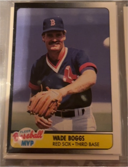 1990 Fleer Baseball MVP #3 Wade Boggs — front