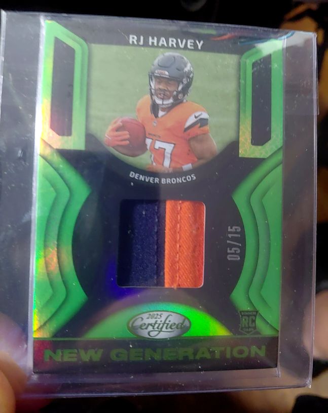 2025 Panini Certified New Generation Patch #NGJ-RHY RJ Harvey — front