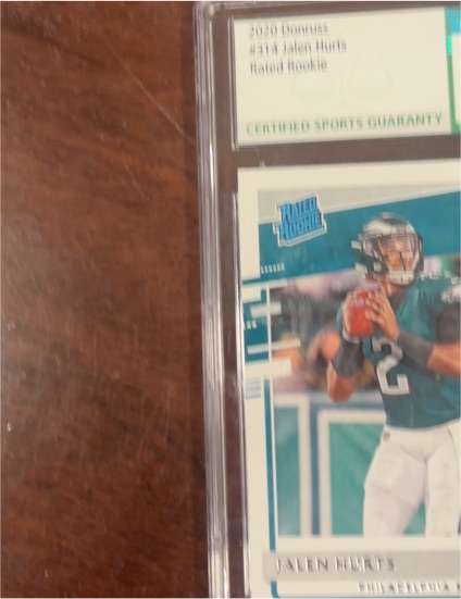2020 Panini Donruss #314 Jalen Hurts Rated Rookie — front