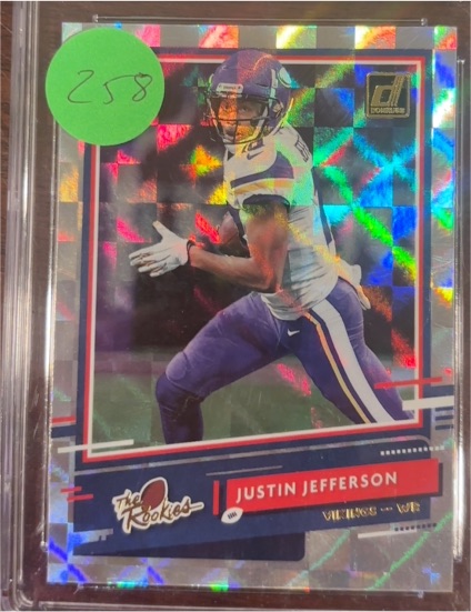 2020 Donruss The Rookies #TR-JJ Justin Jefferson — front