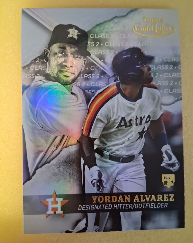 2020 Topps Gold Label #45 Yordan Alvarez — front
