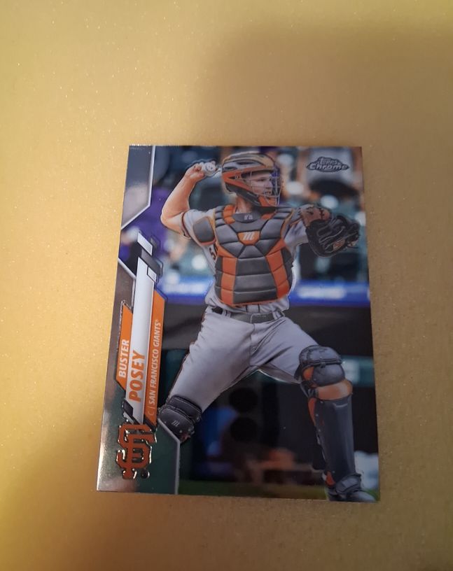 2020 Topps Chrome #157 Buster Posey — front