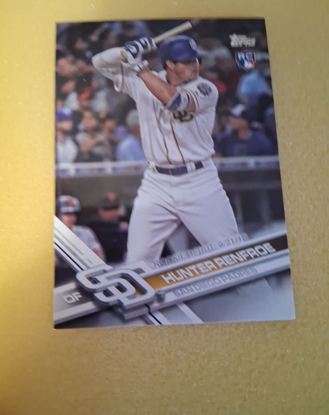 2017 Topps Update #US22 Hunter Renfroe Rookie Debut — front