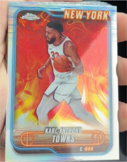 2024-25 Topps Chrome #52 Karl-Anthony Towns — front