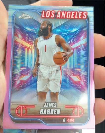 2024-25 Topps Chrome #198 James Harden — front