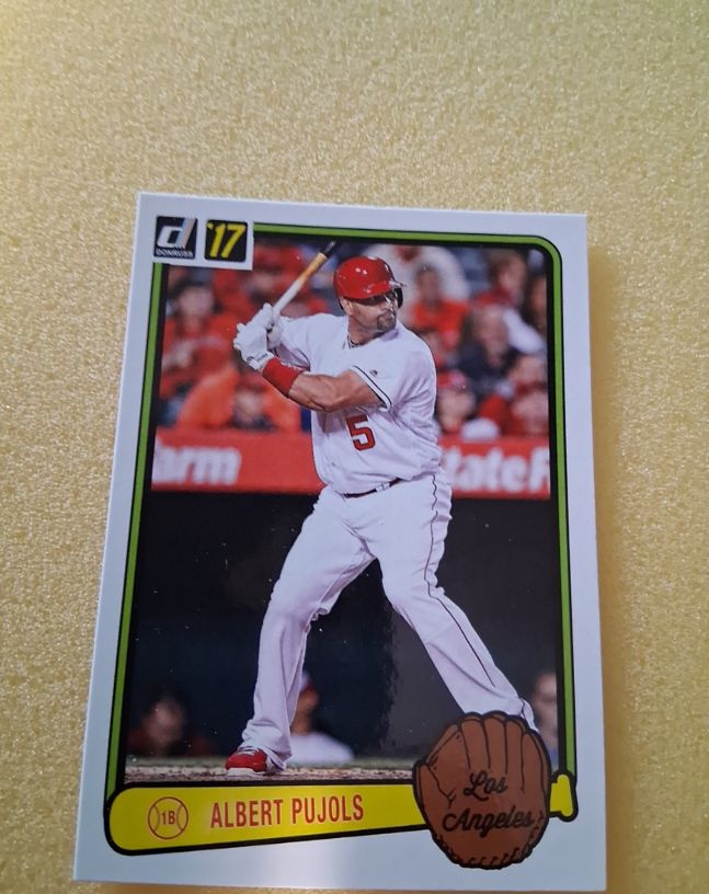 2017 Donruss Retro Variations #RV-16 Albert Pujols Los Angeles Angels — front