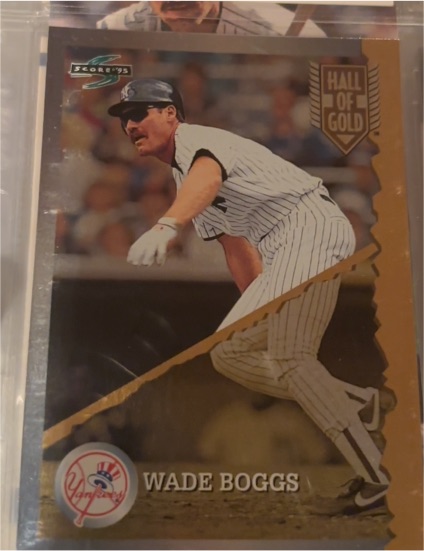 1995 Score #HG96 Wade Boggs Hall of Gold — front