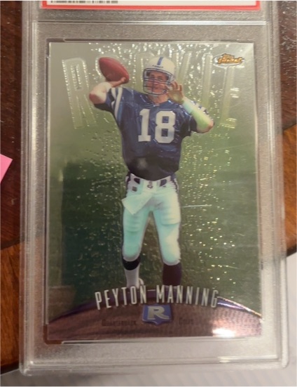 1998 Topps Finest #121 Peyton Manning Rookie Card — front