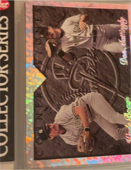 1995 Leaf #3 Don Mattingly / Wade Boggs Cornerstones — front