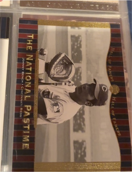 2001 Upper Deck Hall of Famers #72 Johnny Bench — front