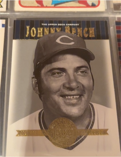 2001 Upper Deck Hall of Famers #36 Johnny Bench — front