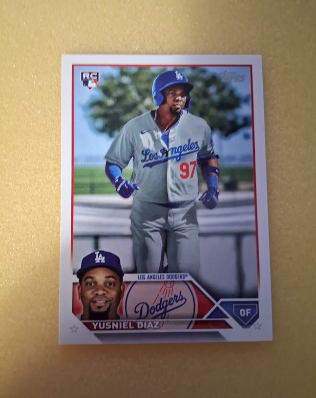 2023 Topps Series 2 #536 Yusniel Diaz Rookie RC Los Angeles Dodgers — front