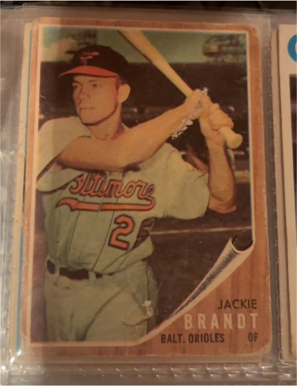 1962 Topps #165 Jackie Brandt — front