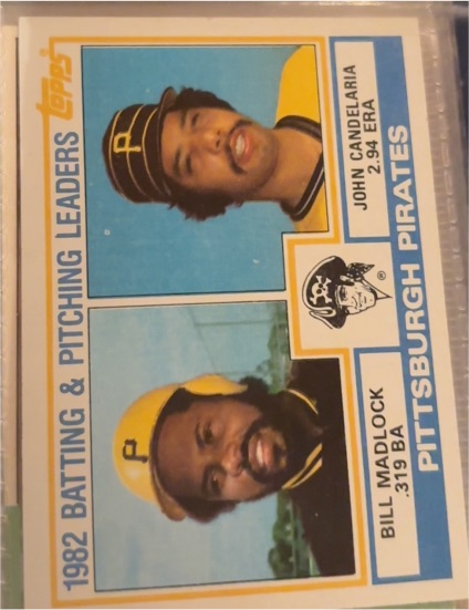 1983 Topps #291 Bill Madlock/John Candelaria — front