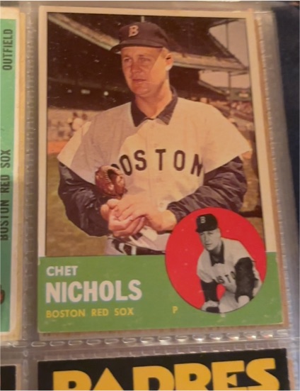 1963 Topps #307 Chet Nichols — front