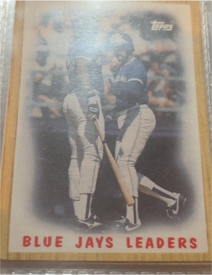 1987 Topps #106 Blue Jays Leaders George Bell/Jesse Barfield — front