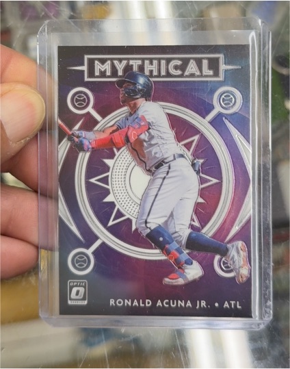 2020 Donruss Optic Mythical #M-10 Ronald Acuna Jr. — front