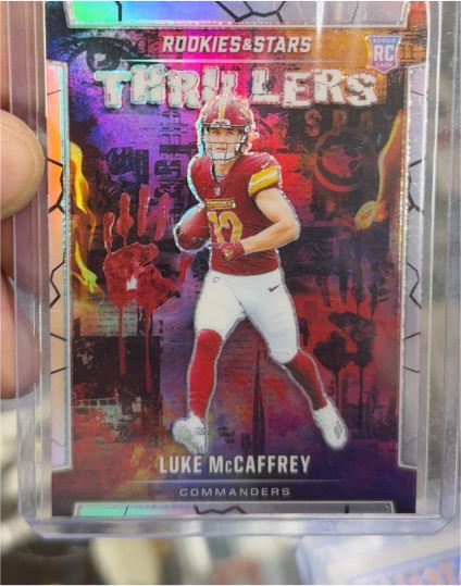 2024 Panini Rookies & Stars #T-LMY Luke McCaffrey Thrillers — front