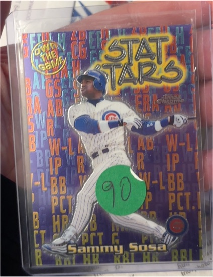 2000 Topps Chrome Own the Game #OTG8 Sammy Sosa — front