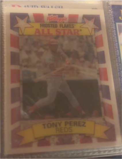 1992 Kellogg's Frosted Flakes All Stars #2 Tony Perez — front