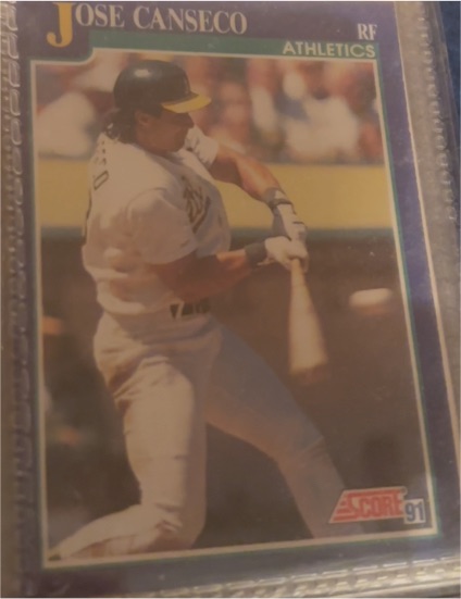 1991 Score Jose Canseco — front