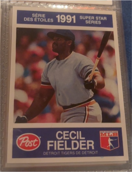 1991 Post Super Star Series #19 Cecil Fielder — front