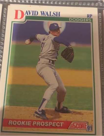 1991 Score #351 David Walsh — front