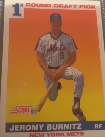 1991 Score #380 Jeromy Burnitz — front