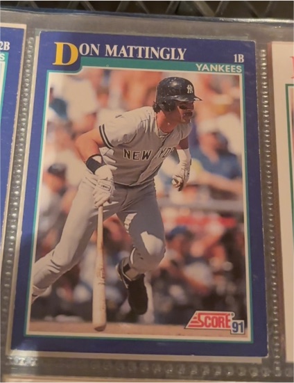 1991 Score #23 Don Mattingly — front
