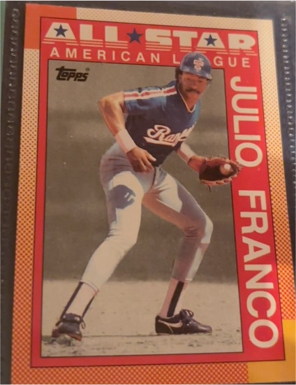 1990 Topps #386 Julio Franco — front